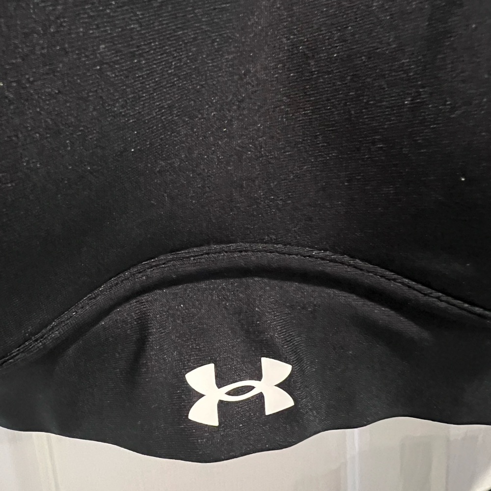 🆕 NWT Under Armour Infinity Mid 2.0 Black Sports Bra with Logo Straps - Picture 2 of 8